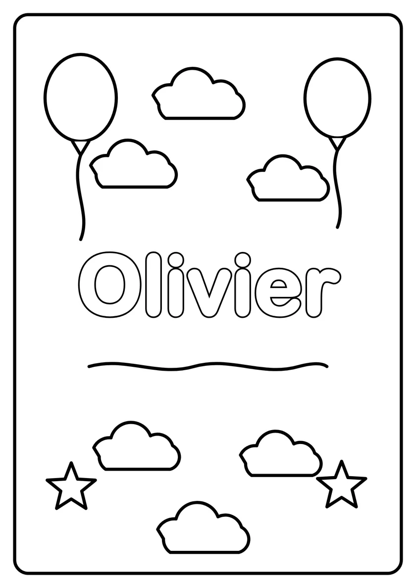 Podgląd kolorowanki: Olivier