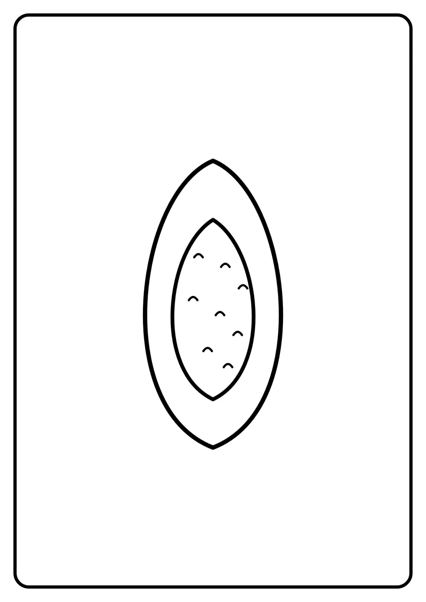 Podgląd kolorowanki: Papaja