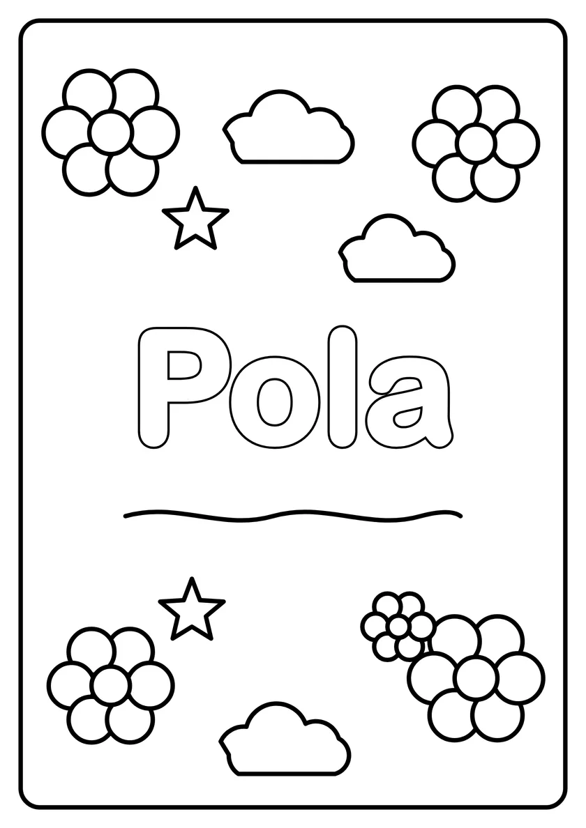 Podgląd kolorowanki: Pola