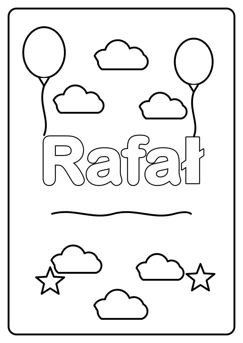 Podgląd kolorowanki: Rafał