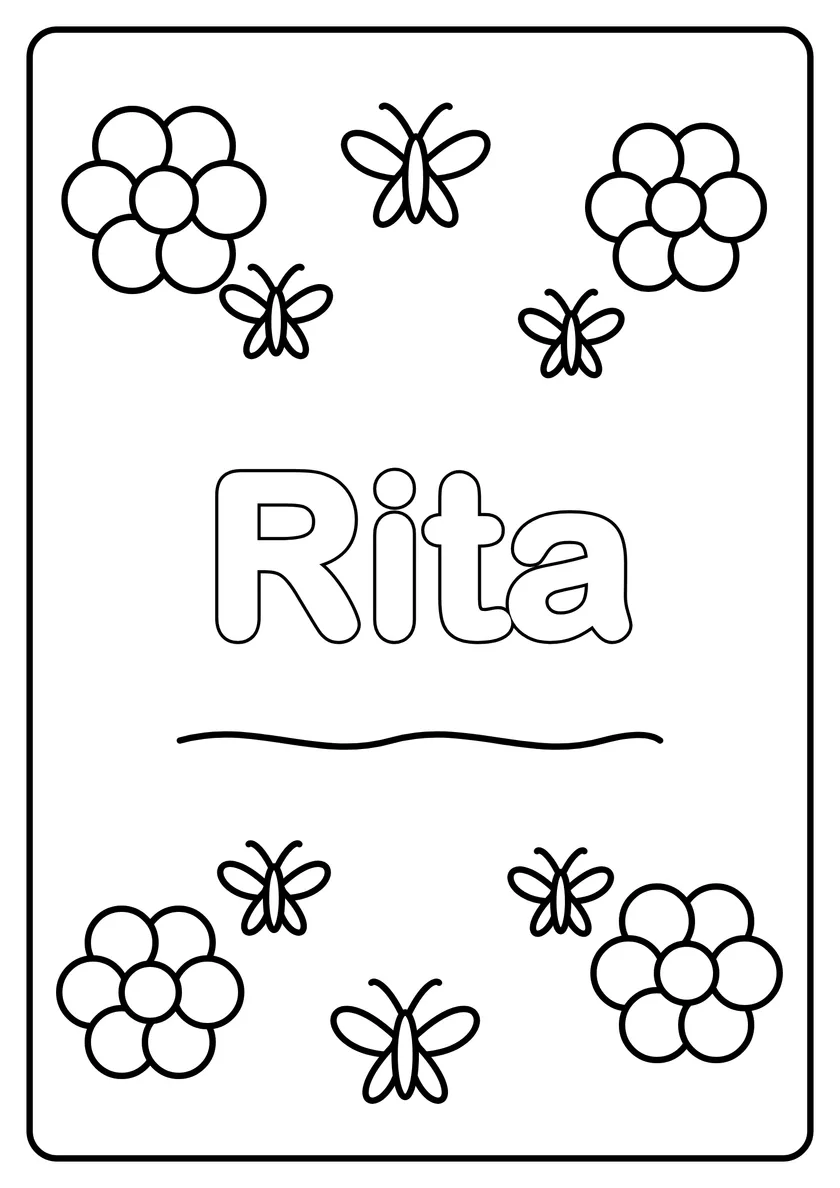 Podgląd kolorowanki: Rita