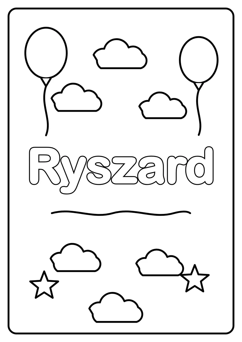 Podgląd kolorowanki: Ryszard