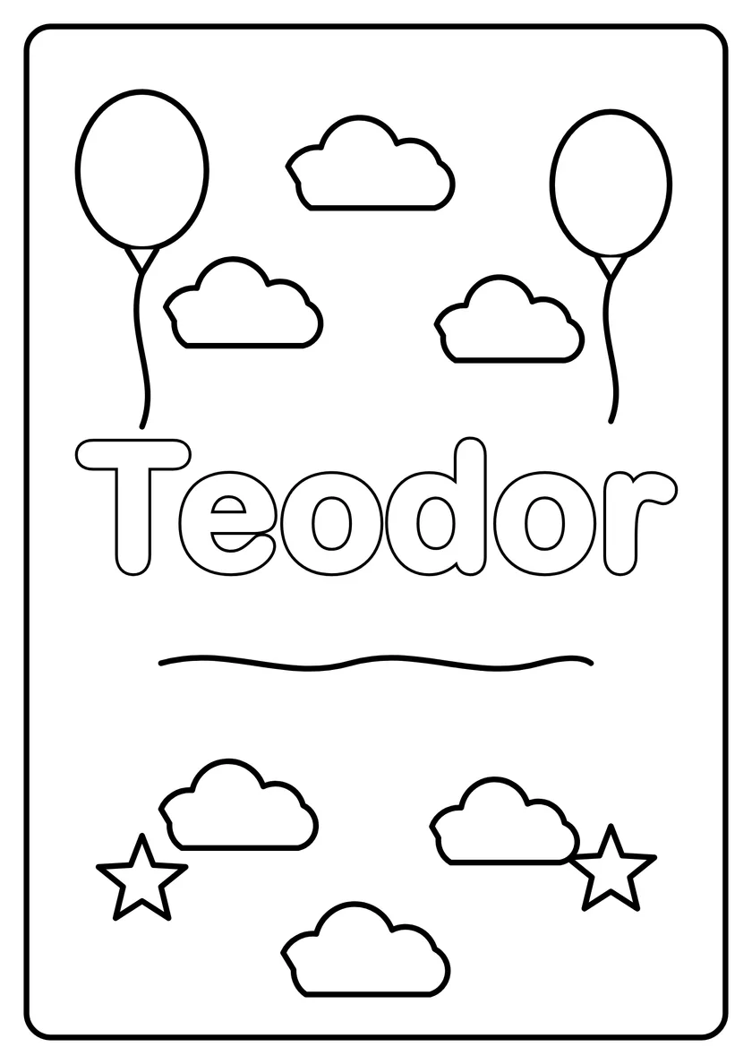 Podgląd kolorowanki: Teodor