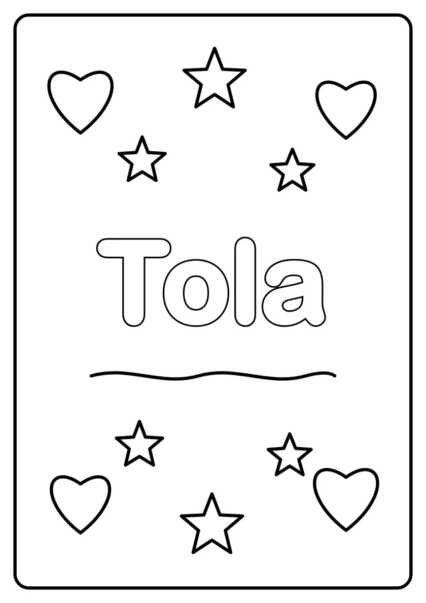 Podgląd kolorowanki: Tola
