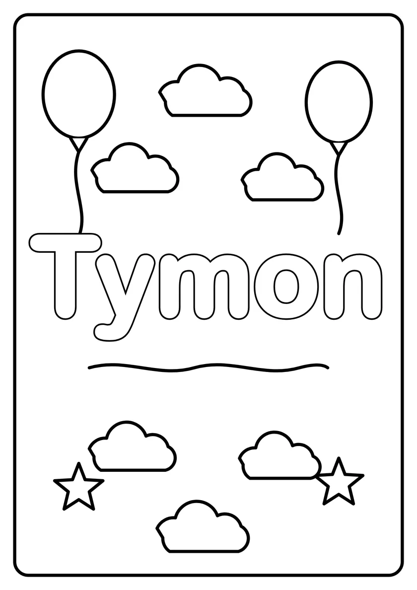 Podgląd kolorowanki: Tymon