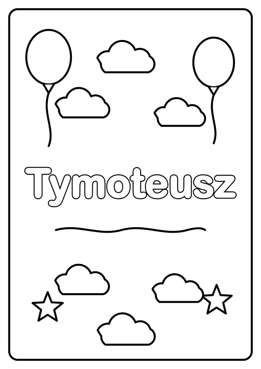 Podgląd kolorowanki: Tymoteusz