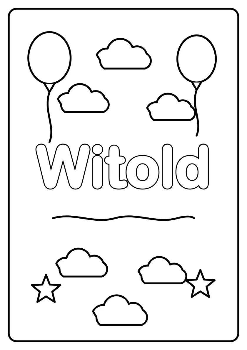 Podgląd kolorowanki: Witold